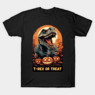 T-Rex or Treat - halloween t-rex T-Shirt